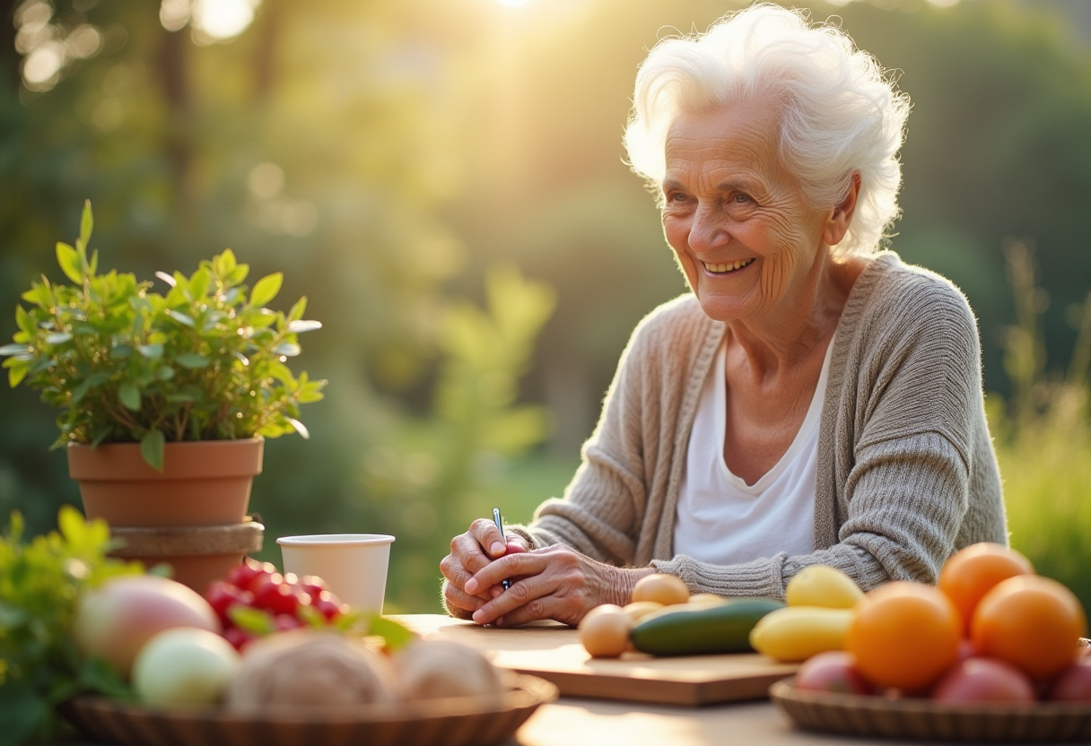 Група възрастни хора готвят заедно здравословна храна